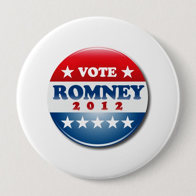 Bóton Redondo 10.16cm VOTO MITT ROMNEY PIN ROUND.png (Frente)