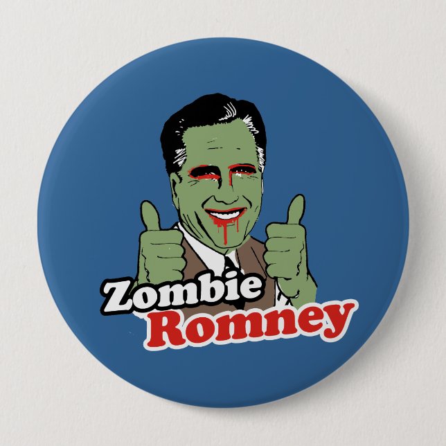 Bóton Redondo 10.16cm Zombie Romney.png (Frente)