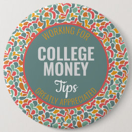 Bóton Redondo 15.24cm Abstrato | Dicas Apreciadas | Dinheiro Colégio