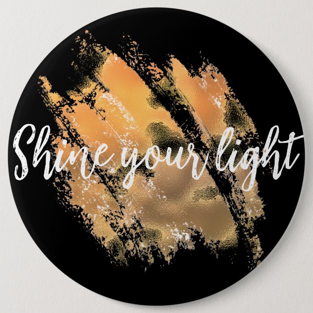 Bóton Redondo 15.24cm Acenda a sua luz (Frente)