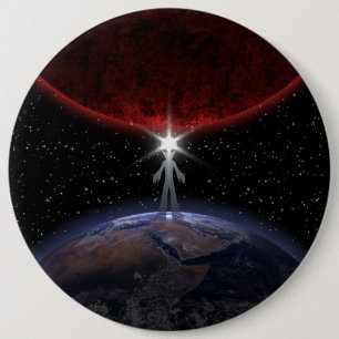 Bóton Redondo 15.24cm Alienígena entre os planetas