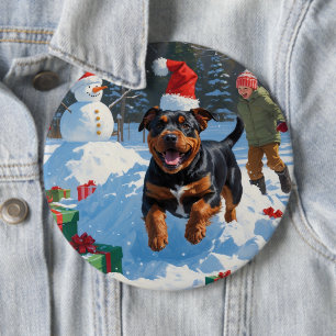 Bóton Redondo 15.24cm American Staffordshire Christmas FESSnow