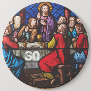 Bóton Redondo 15.24cm Aniversário de Ordenação Sacerdotal editar anos