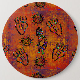 Bóton Redondo 15.24cm Arte Kokopelli