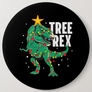 Bóton Redondo 15.24cm Árvore Rex Funny TRex Lover Dinossauro Árvore de N