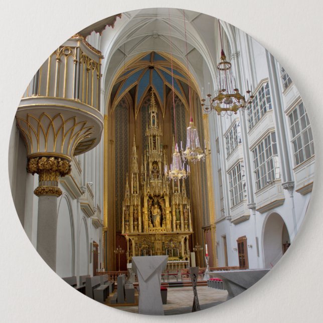 Bóton Redondo 15.24cm Augustinerkirche, Viena Áustria (Frente)