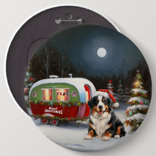 Bóton Redondo 15.24cm Aventura de Natal de Caravana da Montanha de Berna