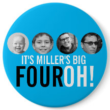 Azul 40th Four OH! foto do quadragésimo crachá de 