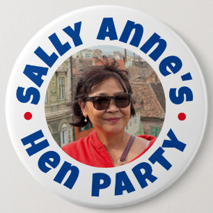 Bóton Redondo 15.24cm Bachelorette Hen Party Button Crachá