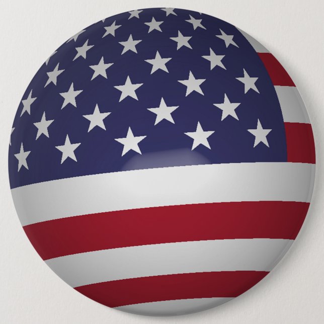 BÓTON REDONDO 15.24CM BANDEIRA AMERICANA (Frente)