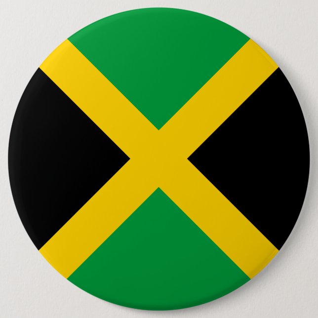 Bóton Redondo 15.24cm bandeira da Jamaica (Frente)