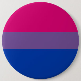 Bóton Redondo 15.24cm Bandeira do Orgulho Bissexual