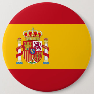 Bóton Redondo 15.24cm Bandeira do Reino da Espanha