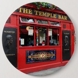 Bóton Redondo 15.24cm Bar vermelho do bar do templo no botão de Dublin