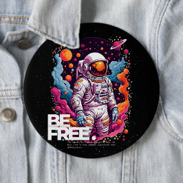 Bóton Redondo 15.24cm BE FREE Astronauta design
