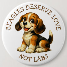 Beagles Merecem Amor, Não Laboratórios! Tamanho Fa
