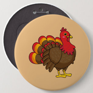 Bóton Redondo 15.24cm Bela Cartoon Turquia