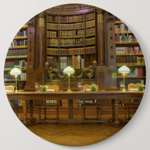 Bóton Redondo 15.24cm Biblioteca Histórica Antica