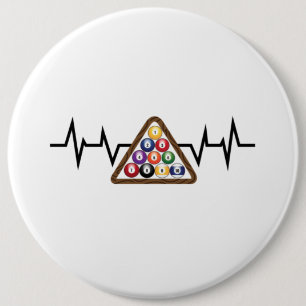 Bóton Redondo 15.24cm Billiard Ball Rack Heartbeat