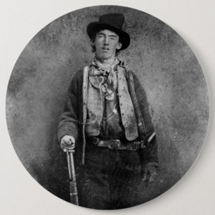 Bóton Redondo 15.24cm Billy The Kid, Antigo Oeste Americano