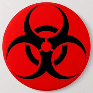 Bóton Redondo 15.24cm Biohazard
