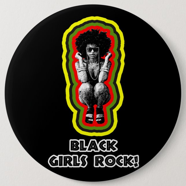 Bóton Redondo 15.24cm Black Girls Rock! (Frente)
