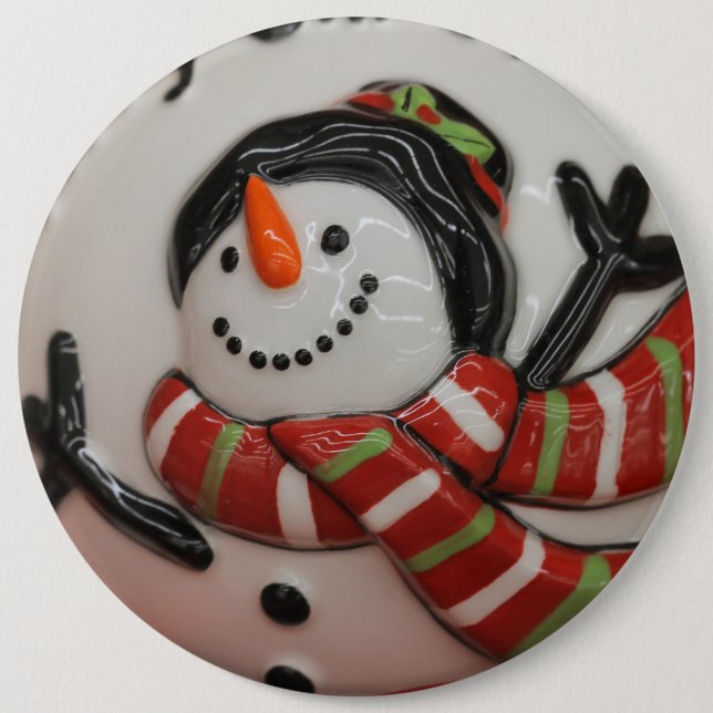 Bóton Redondo 15.24cm Bola de Neve (Frente)