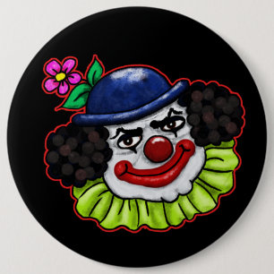 Bóton Redondo 15.24cm Bolas o Palhaço Assustador Diversão de Hallowe