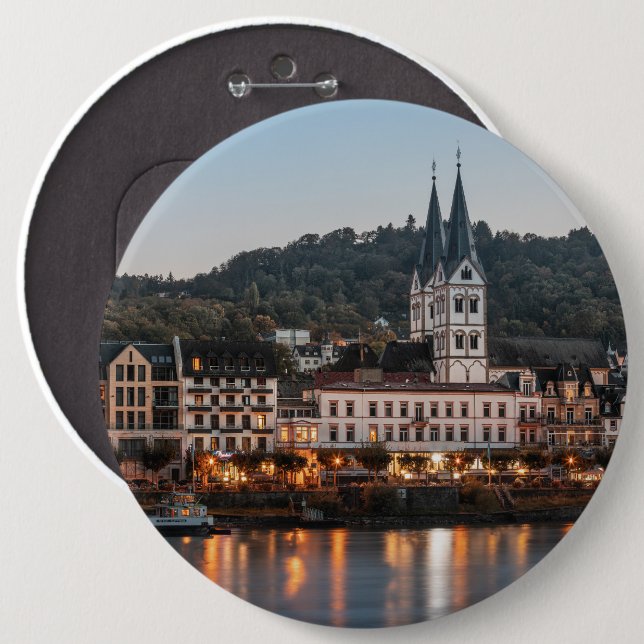 Bóton Redondo 15.24cm Boppard Alemanha (Frente & Verso)