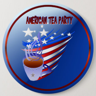 Bóton Redondo 15.24cm Botão americano do tea party