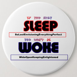 Bóton Redondo 15.24cm Botão 'Caractere' do 'Pensamentos'