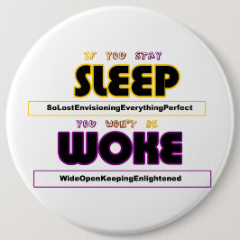 Bóton Redondo 15.24cm Botão 'Caractere' do 'Pensamentos'