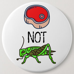 Bóton Redondo 15.24cm Botão CARNE NÃO INSETOS