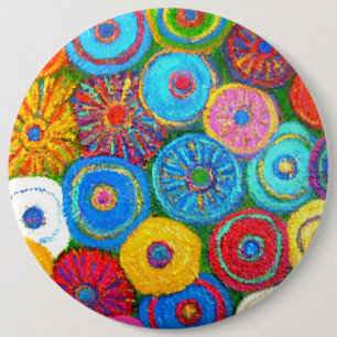 Bóton Redondo 15.24cm Botão completo do círculo