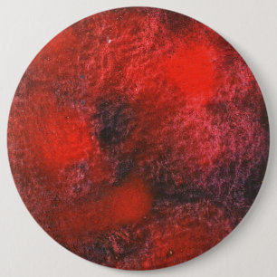 Bóton Redondo 15.24cm Botão 'Cosmos Vermelhos' Abstrato