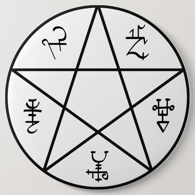 Bóton Redondo 15.24cm Botão da armadilha do demónio (Frente)