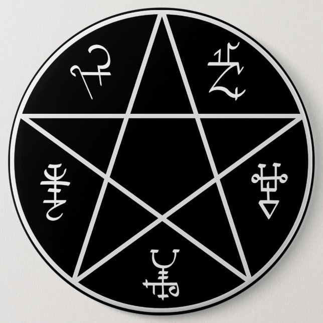 Bóton Redondo 15.24cm Botão da armadilha do demónio (Frente)