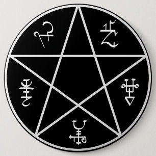 Bóton Redondo 15.24cm Botão da armadilha do demónio