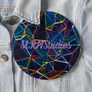 Bóton Redondo 15.24cm Botão de Bolhas Quebradas