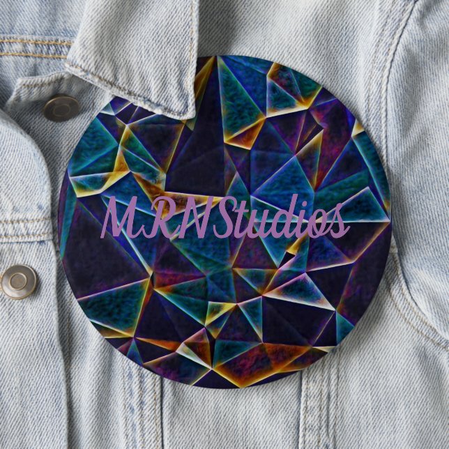 Bóton Redondo 15.24cm Botão de Bolhas Quebradas (In Situ)