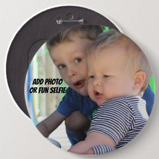 Bóton Redondo 15.24cm Botão de Foto Personalizado de 15 cm