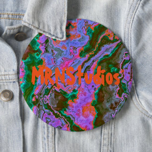 Bóton Redondo 15.24cm Botão de mármore azedo