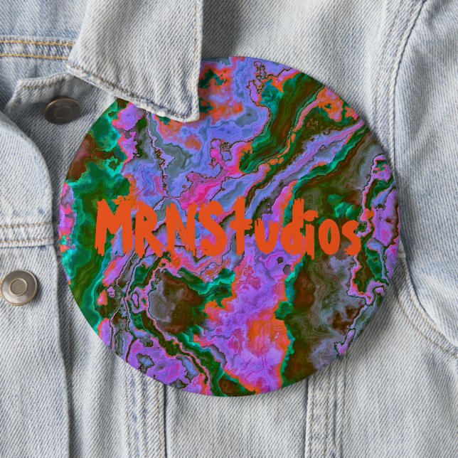 Bóton Redondo 15.24cm Botão de mármore azedo (In Situ)