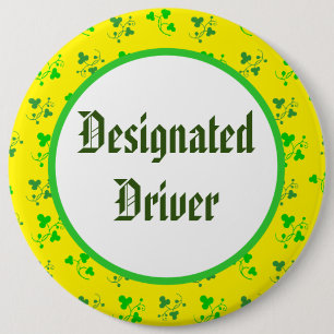 Bóton Redondo 15.24cm Botão de Padrão Shamrock do Driver Designado