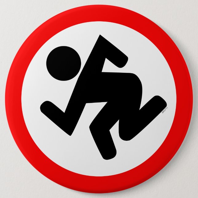 Bóton Redondo 15.24cm Botão de Ska (Frente)