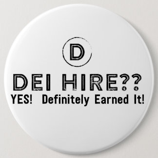 Bóton Redondo 15.24cm Botão DEI B&W