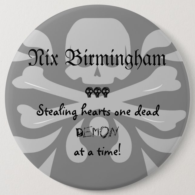 Bóton Redondo 15.24cm Botão do Nix (Frente)