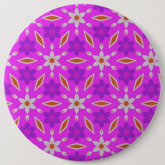 Bóton Redondo 15.24cm Botão Flores e Diamantes de Daffodils Bonitos