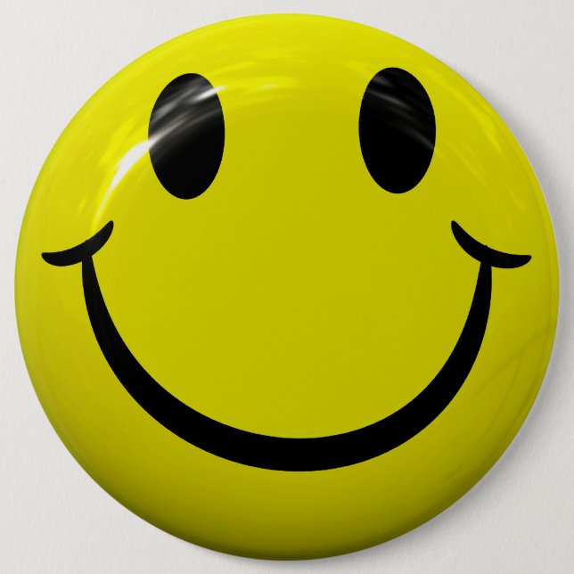 Bóton Redondo 15.24cm Botão Grande Rosto (Frente)