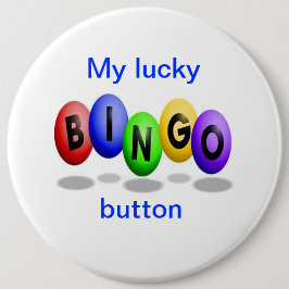 Bóton Redondo 15.24cm Botão Lucky Bingo